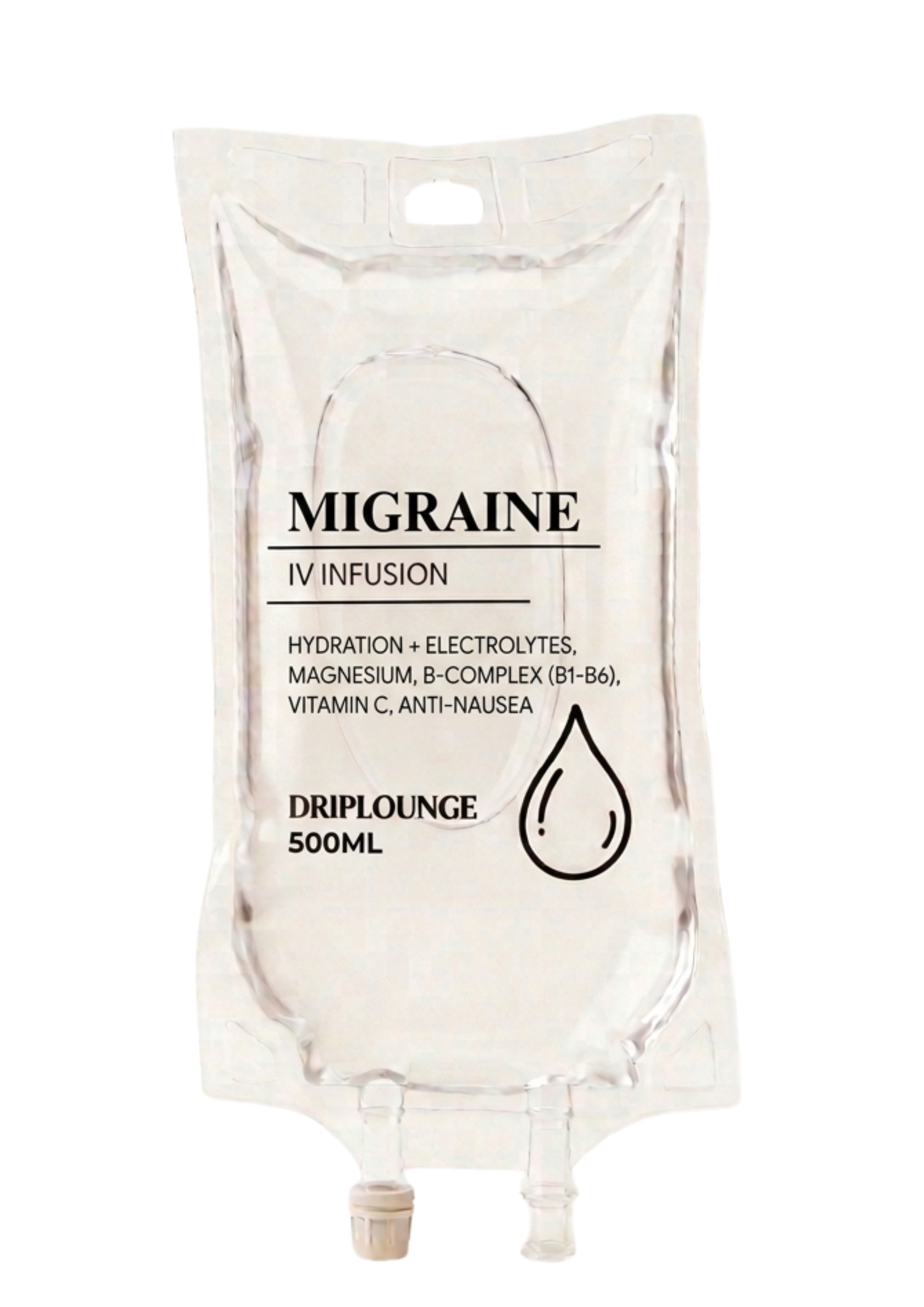 Migraine IV infusion bag